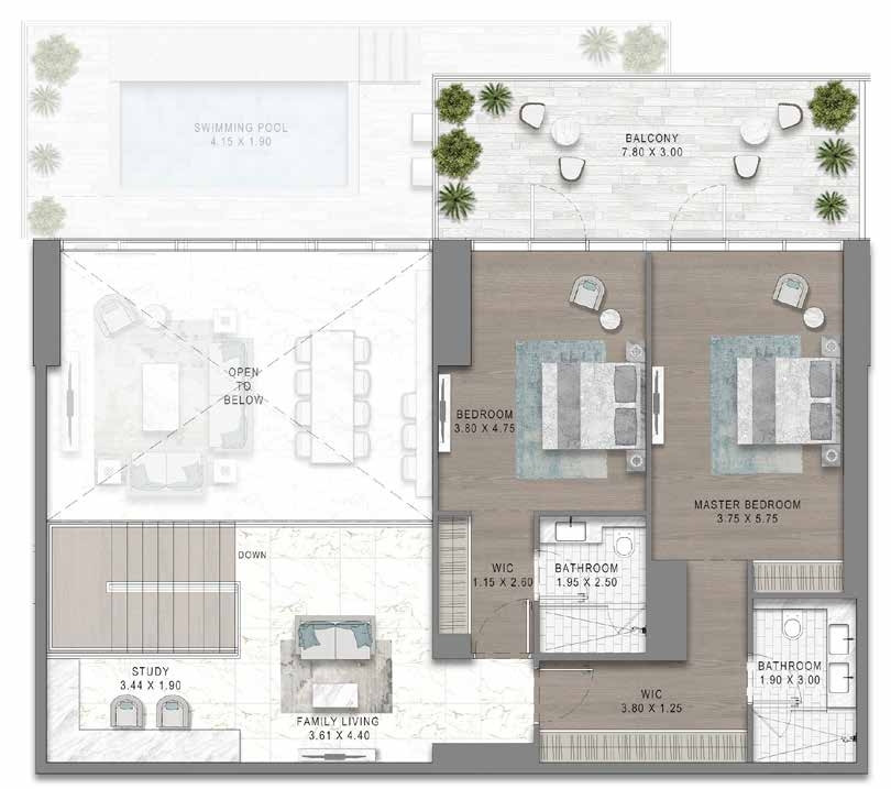 Floor plan — 3 BR