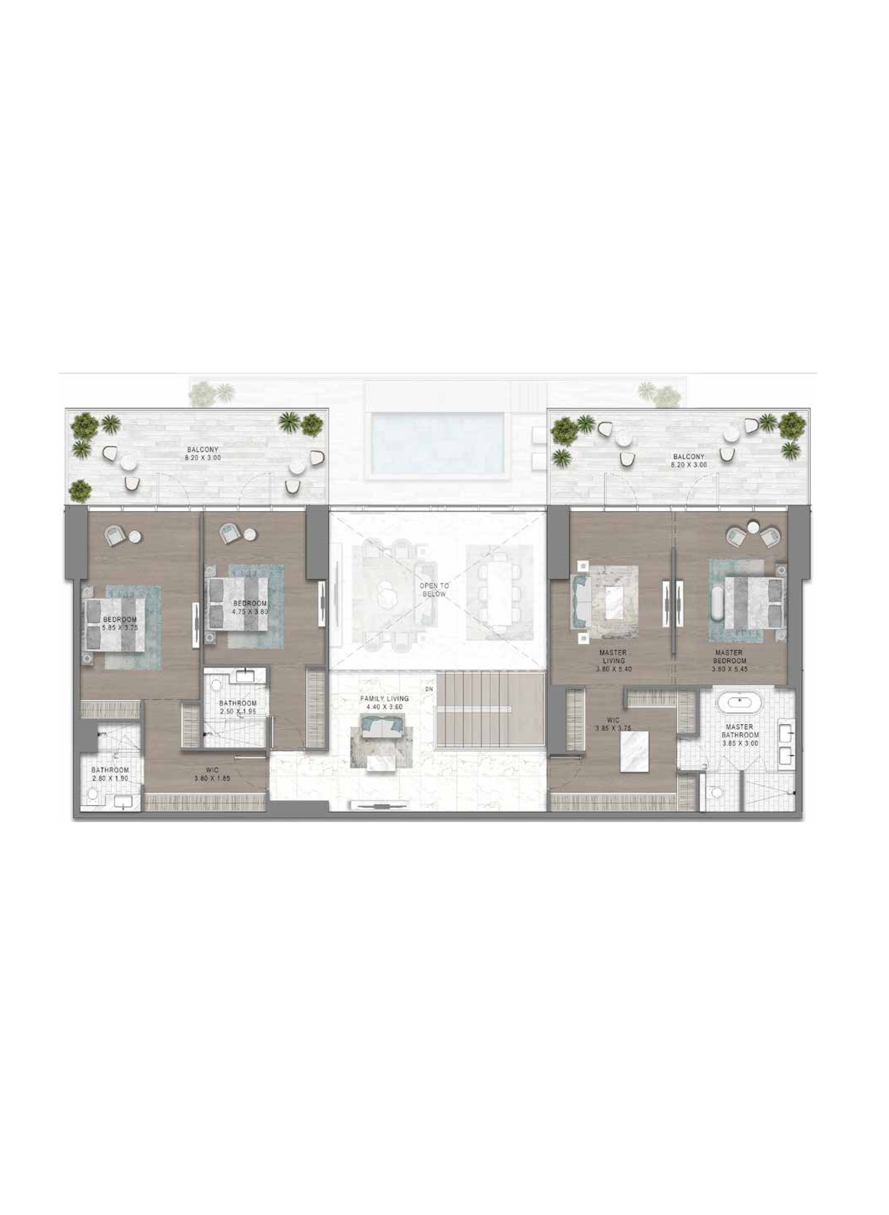 Floor plan — 5 BR