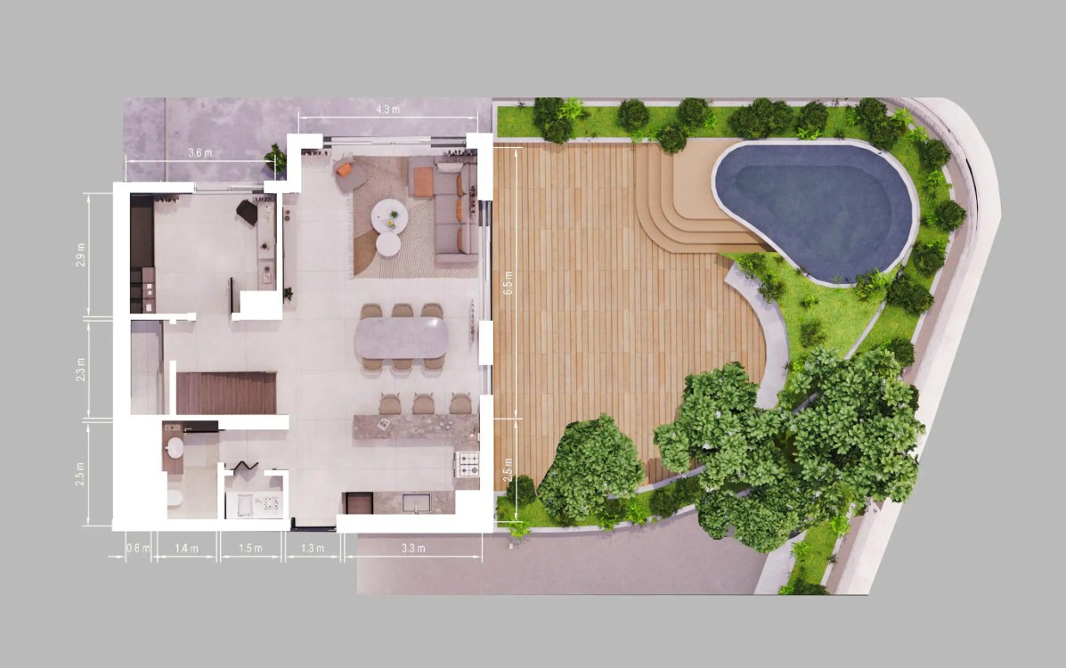 Floor plan — 2 BR