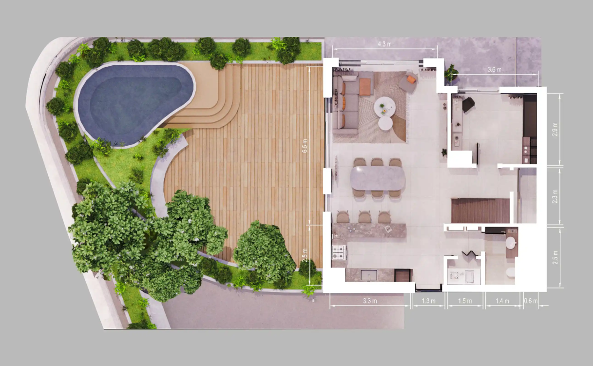 Floor plan — 2 BR