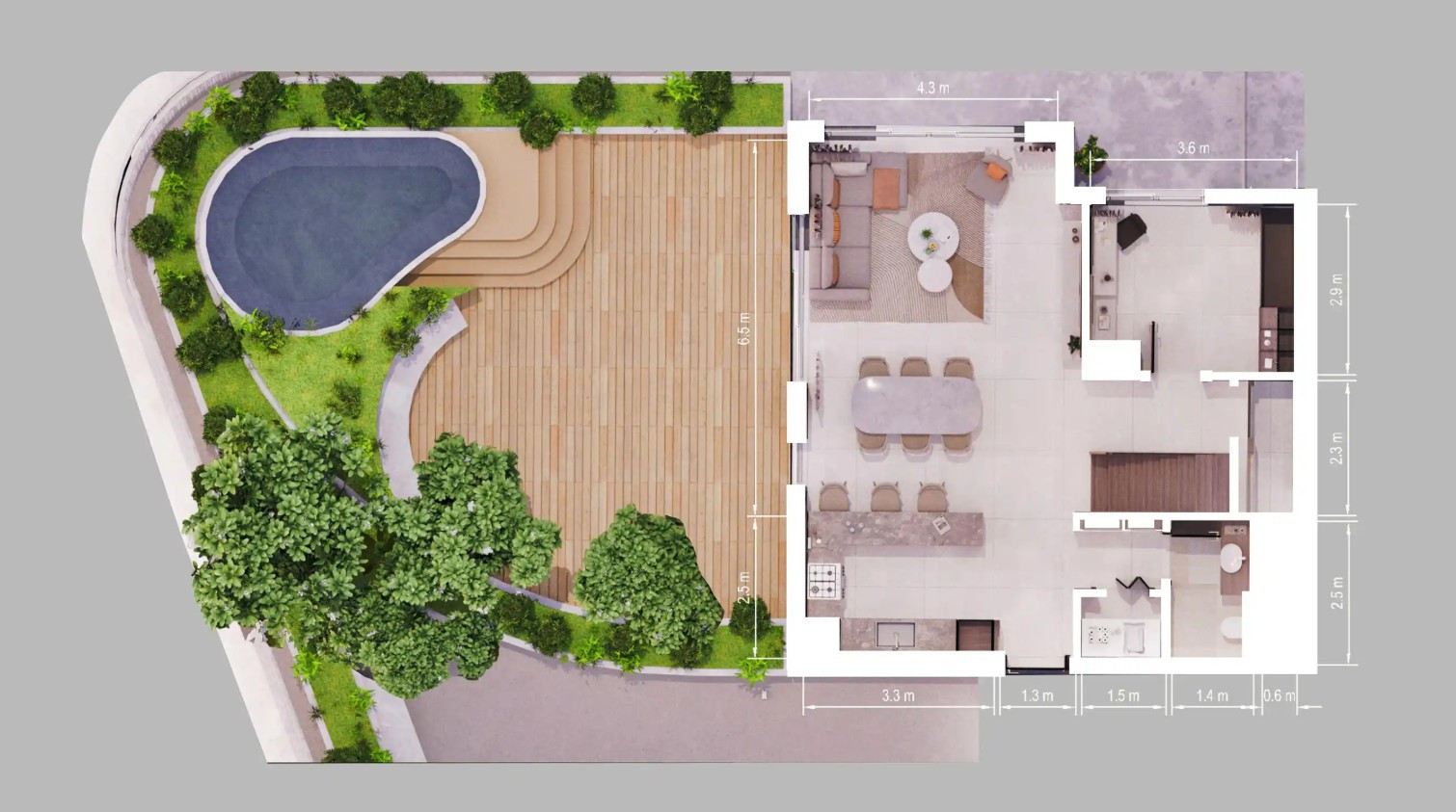 Floor plan — 2 BR