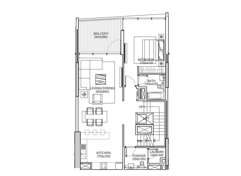 Floor plan — 4 BR