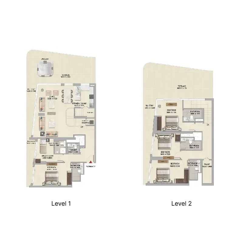 Floor plan — 4 BR