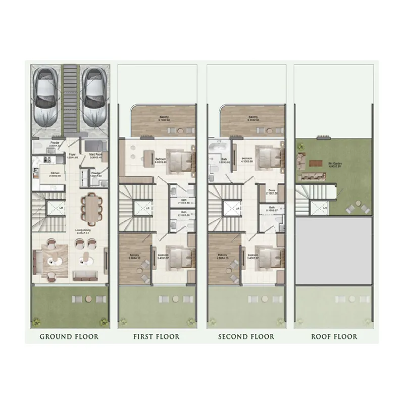 Floor plan — 4.5 BR