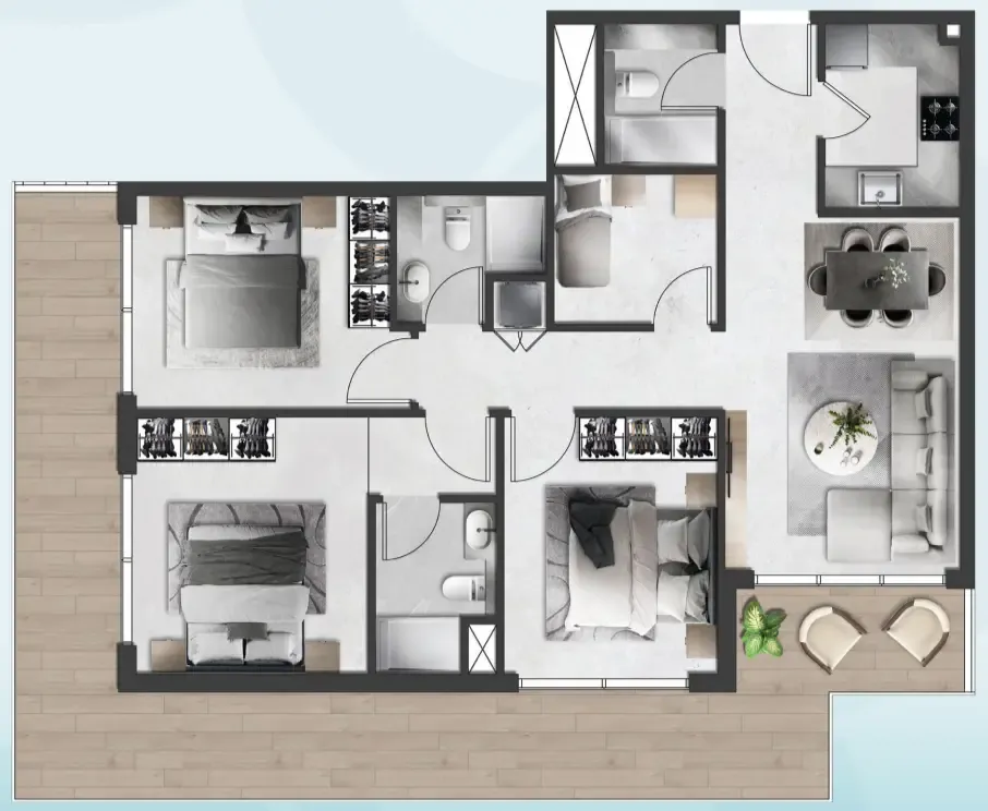 Floor plan — 3.5 BR