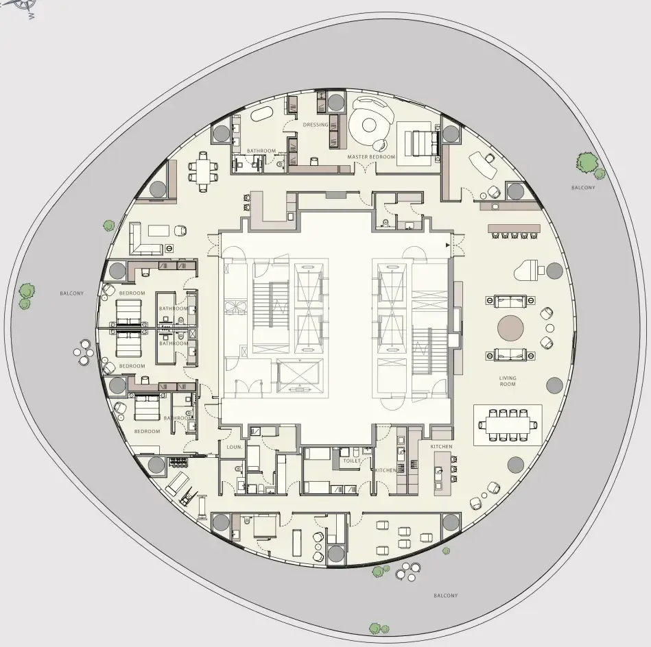Floor plan — 4 BR