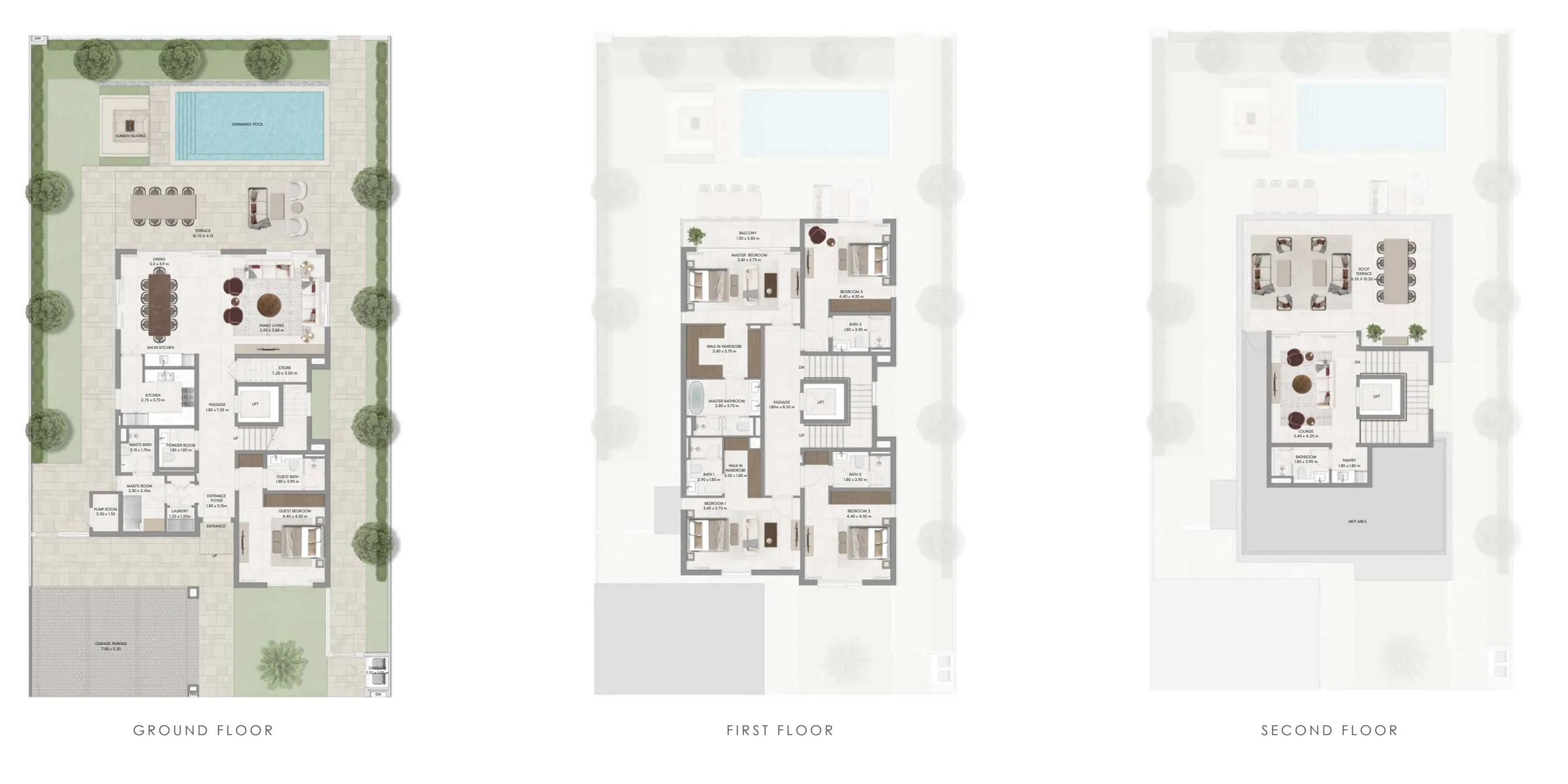 Floor plan — 5 BR