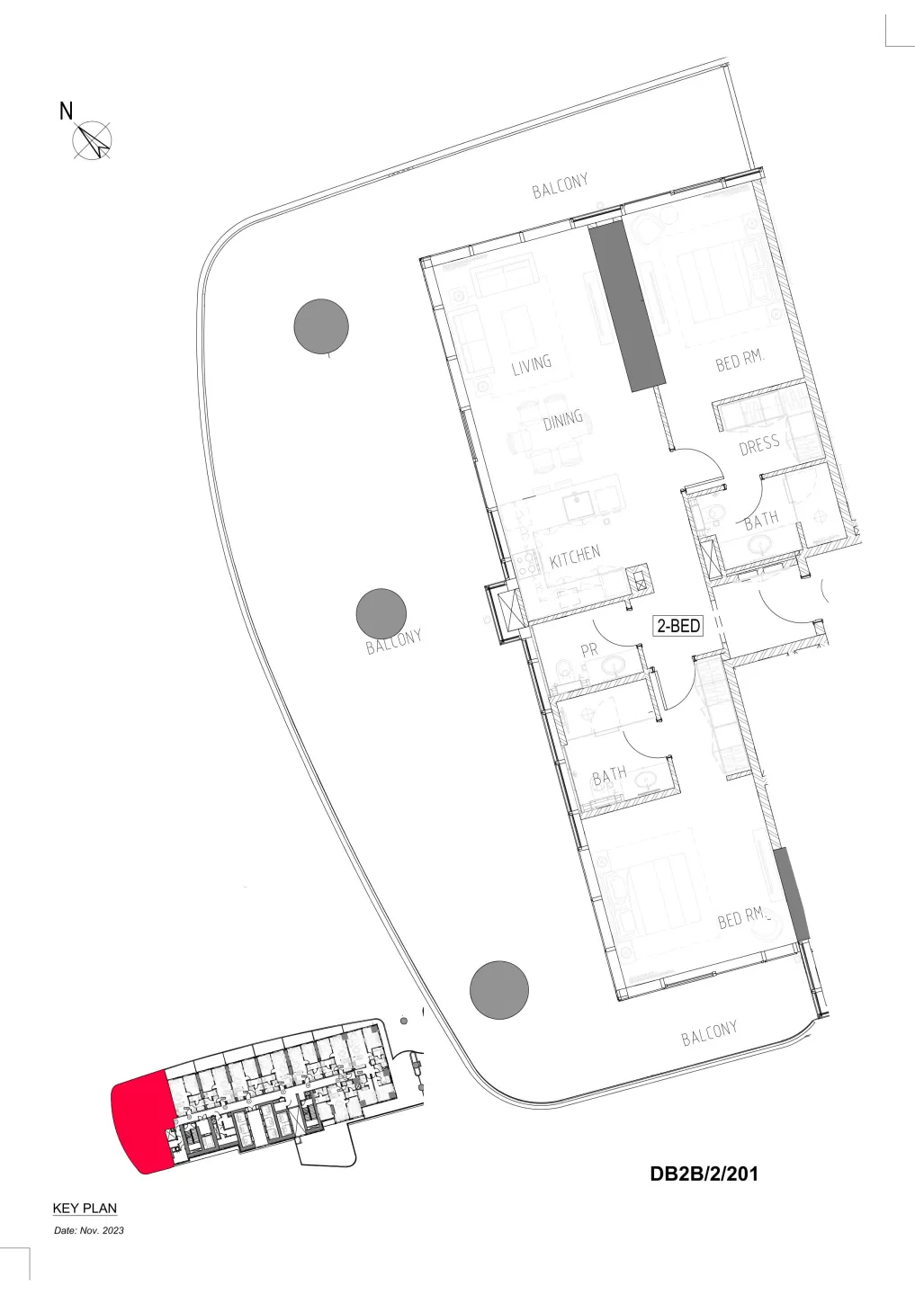 Floor plan — 2 BR