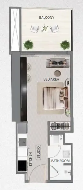 Floor plan — Studio