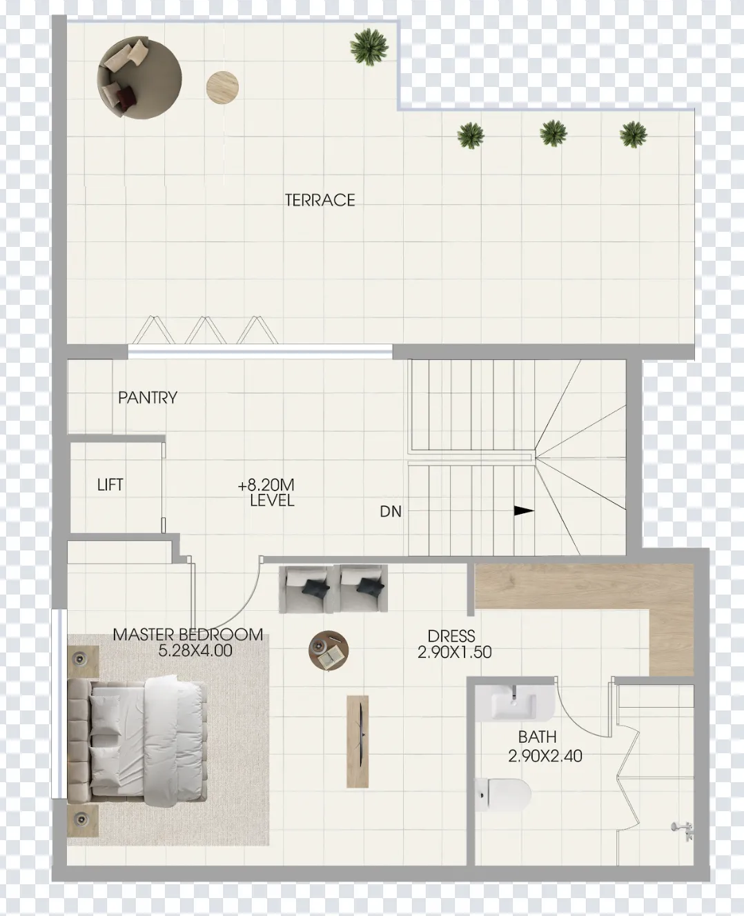 Floor plan — 3 BR