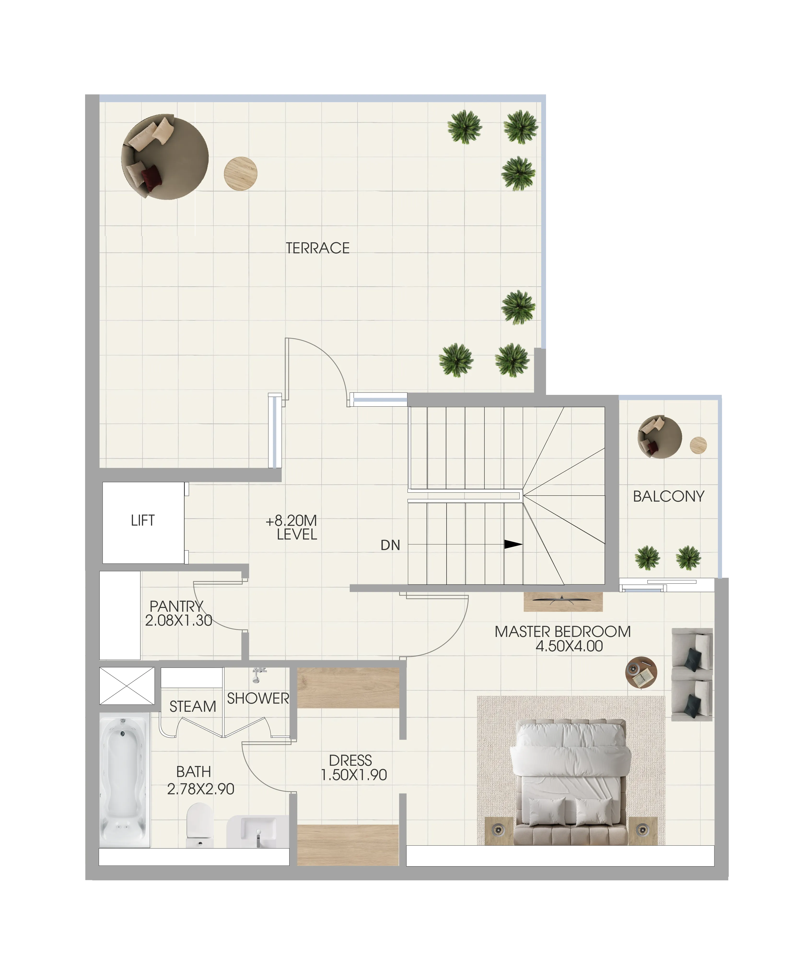 Floor plan — 3 BR