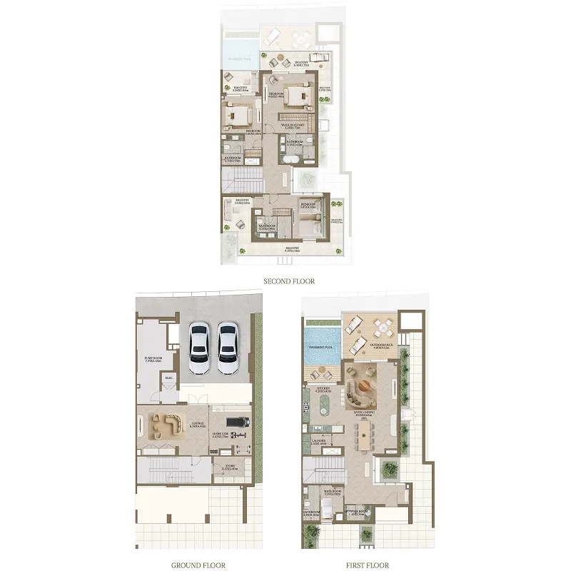Floor plan — 3 BR