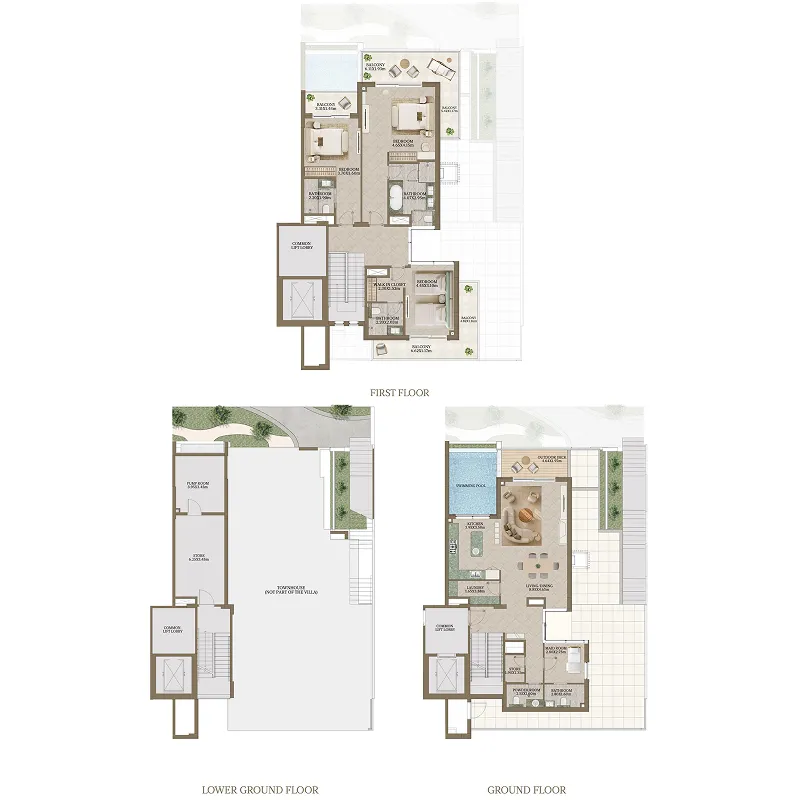 Floor plan — 3 BR