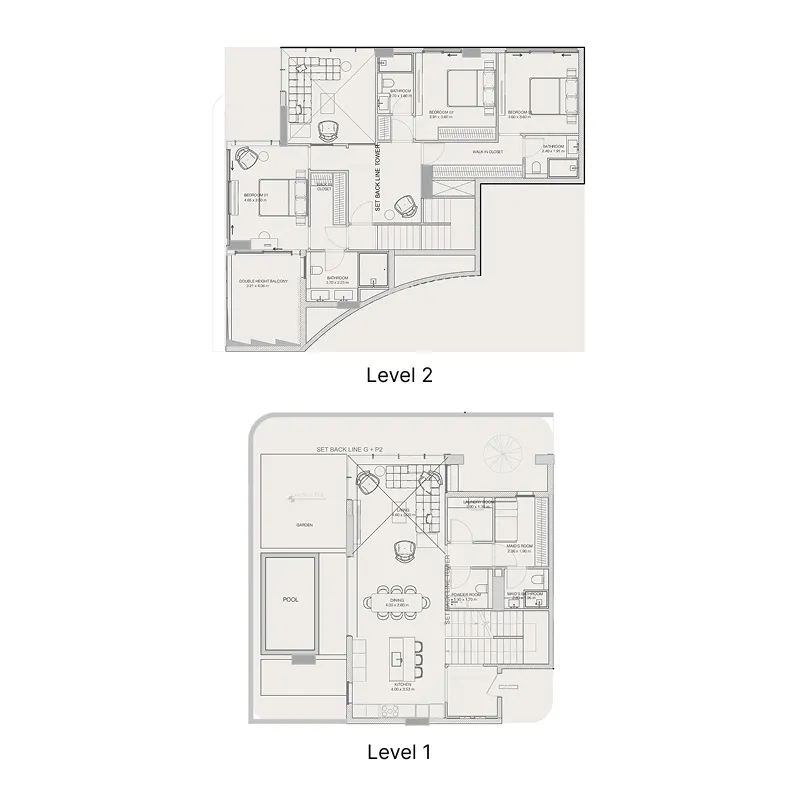 Floor plan — 3 BR