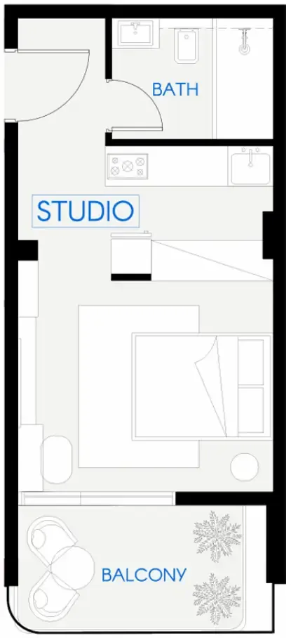 Floor plan — Studio