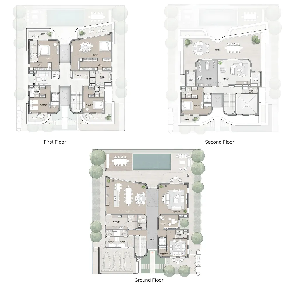 Floor plan — 6 BR