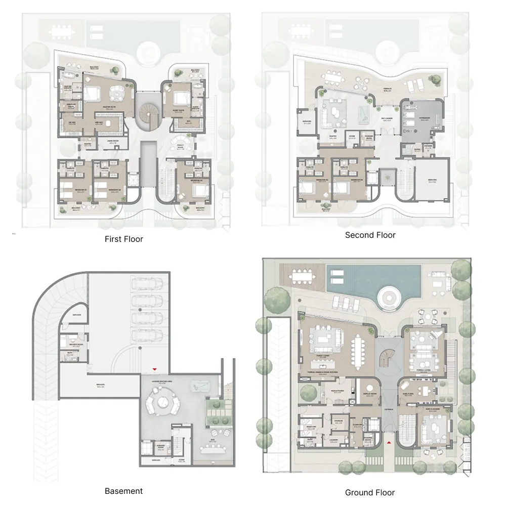 Floor plan — 7 BR