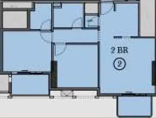 Floor plan — 2 BR