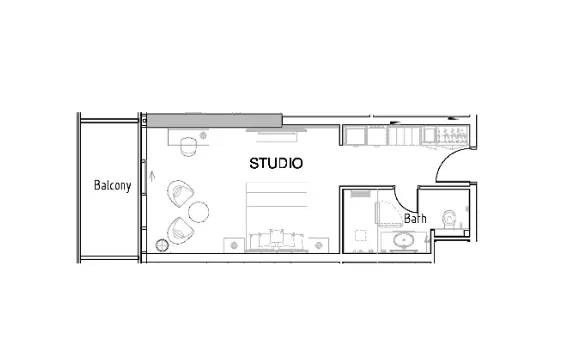 Floor plan — Studio