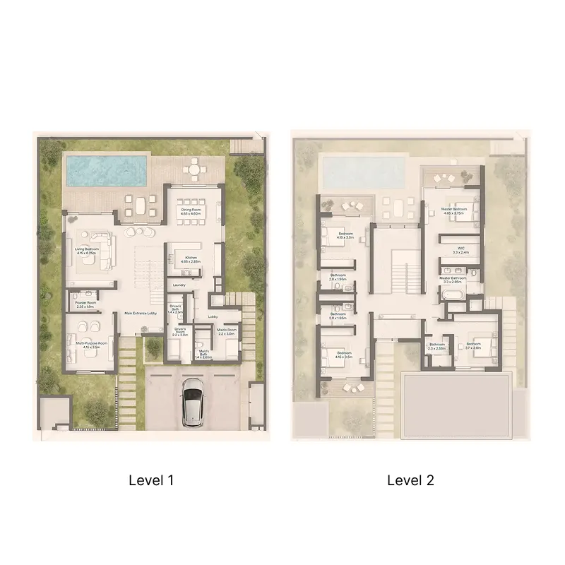 Floor plan — 4 BR
