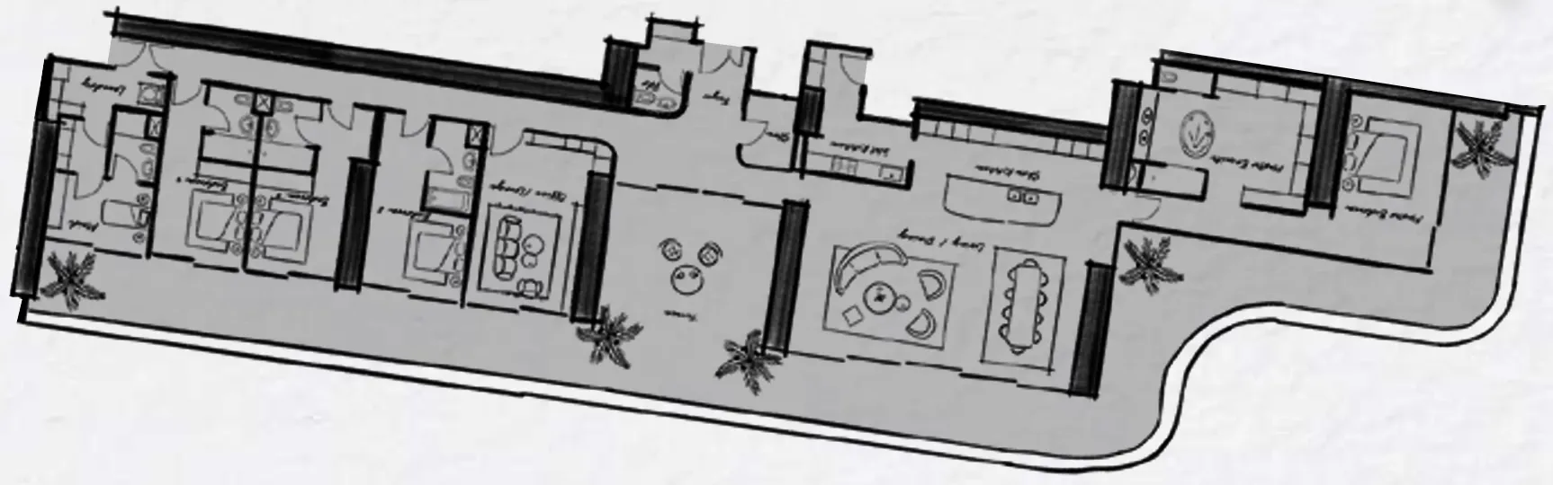 Floor plan — 4 BR