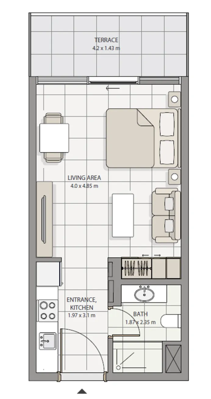Floor plan — Studio