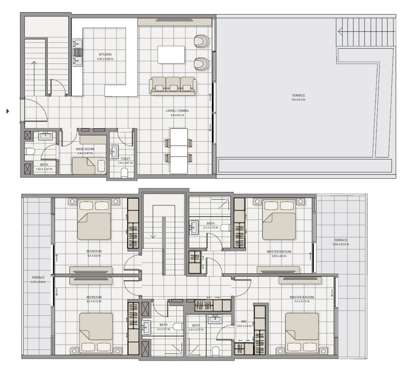 Floor plan — 4 BR
