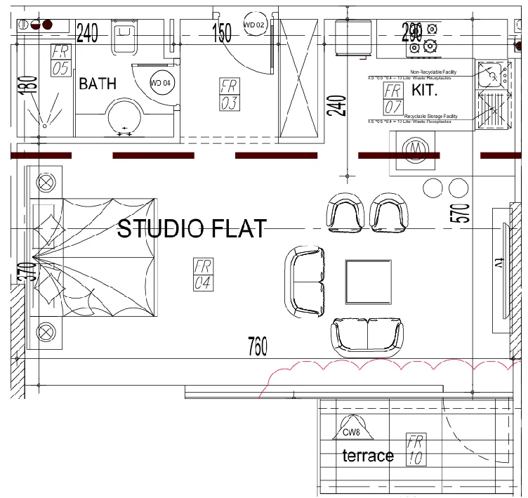 Floor plan — Studio