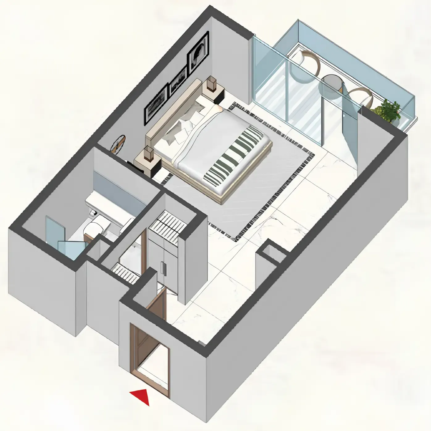 Floor plan — Studio