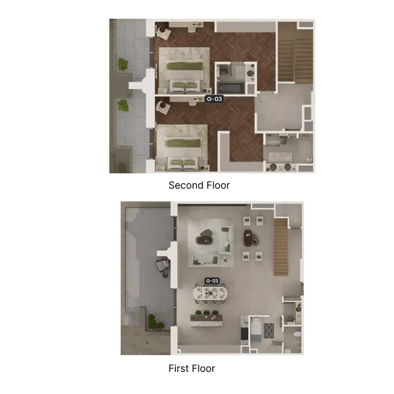 Floor plan — 2 BR