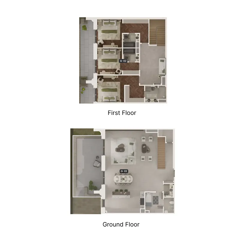 Floor plan — 3 BR