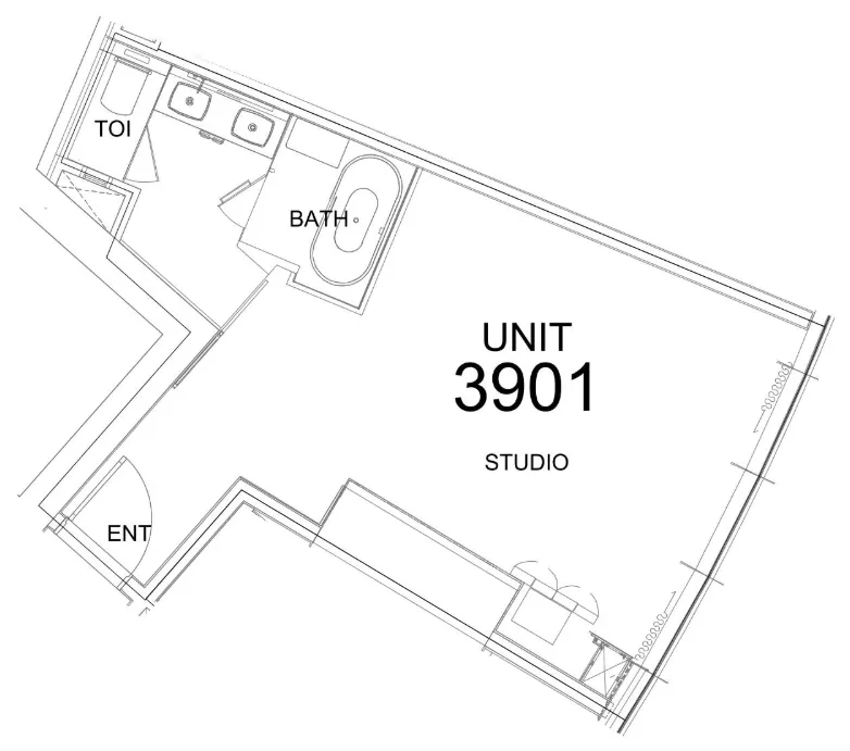 Floor plan — Studio