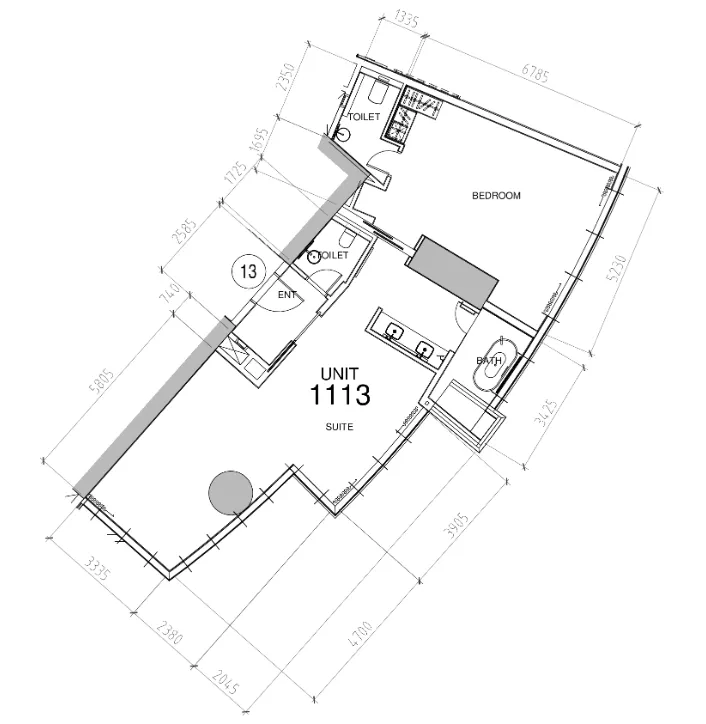 Floor plan — 1 BR