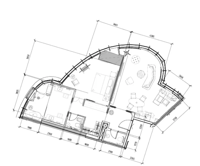 Floor plan — 1 BR