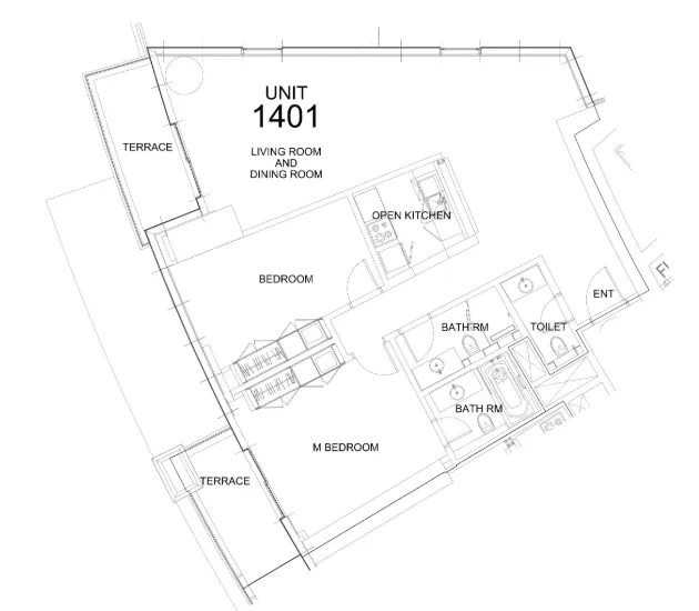 Floor plan — 2 BR