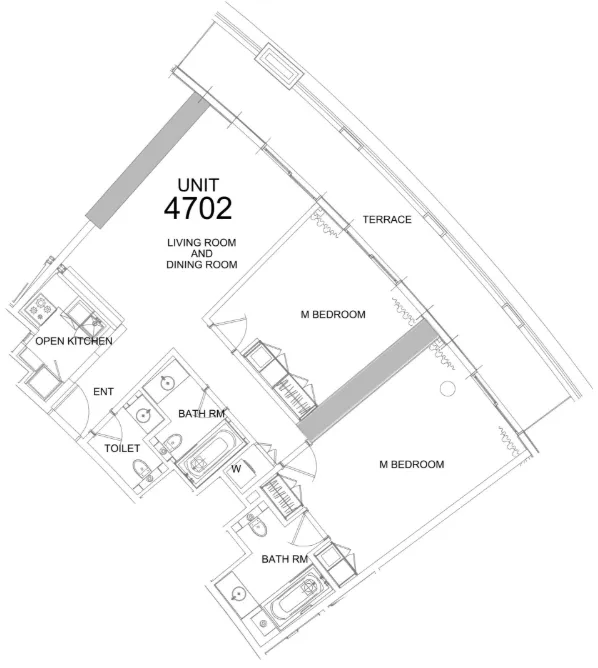 Floor plan — 2 BR