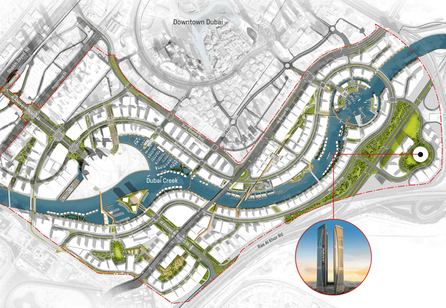 Masterplan — DAMAC Towers by Paramount