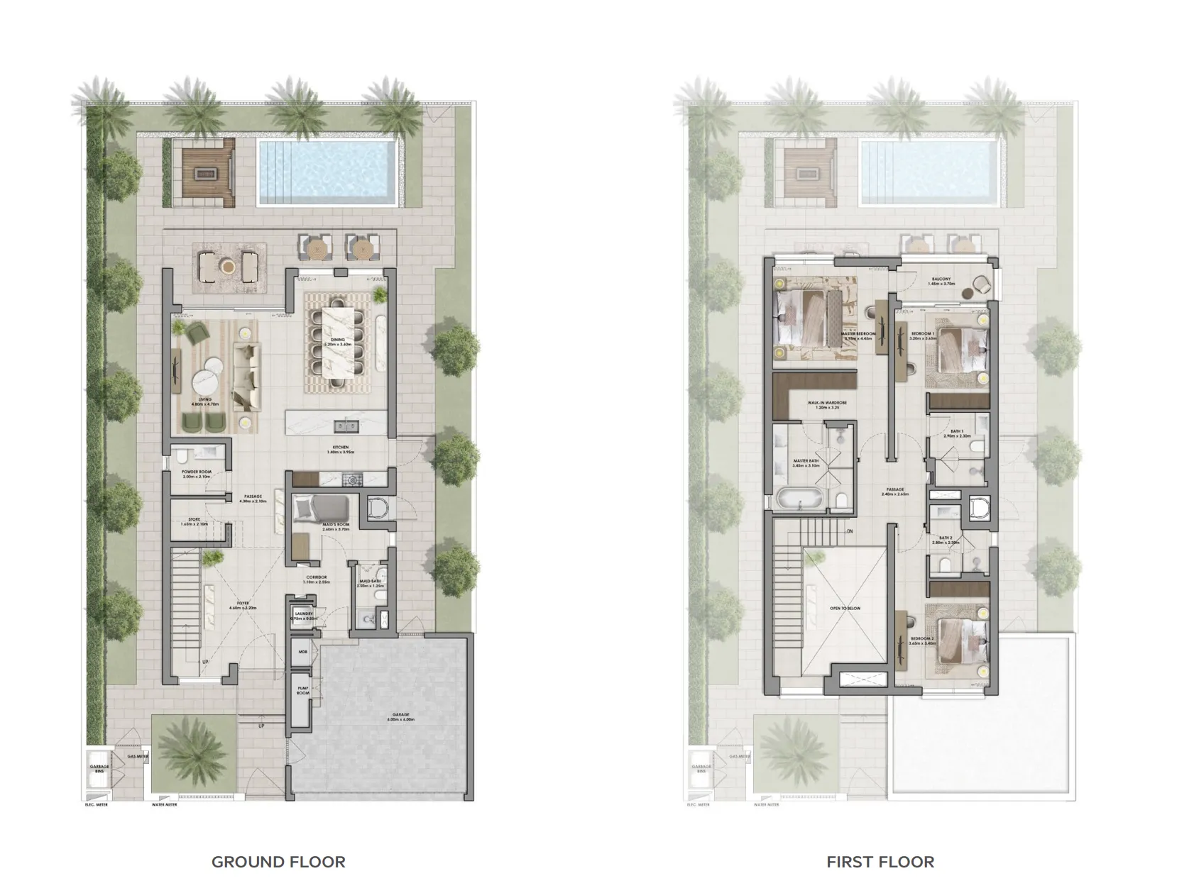 Floor plan — 3 BR