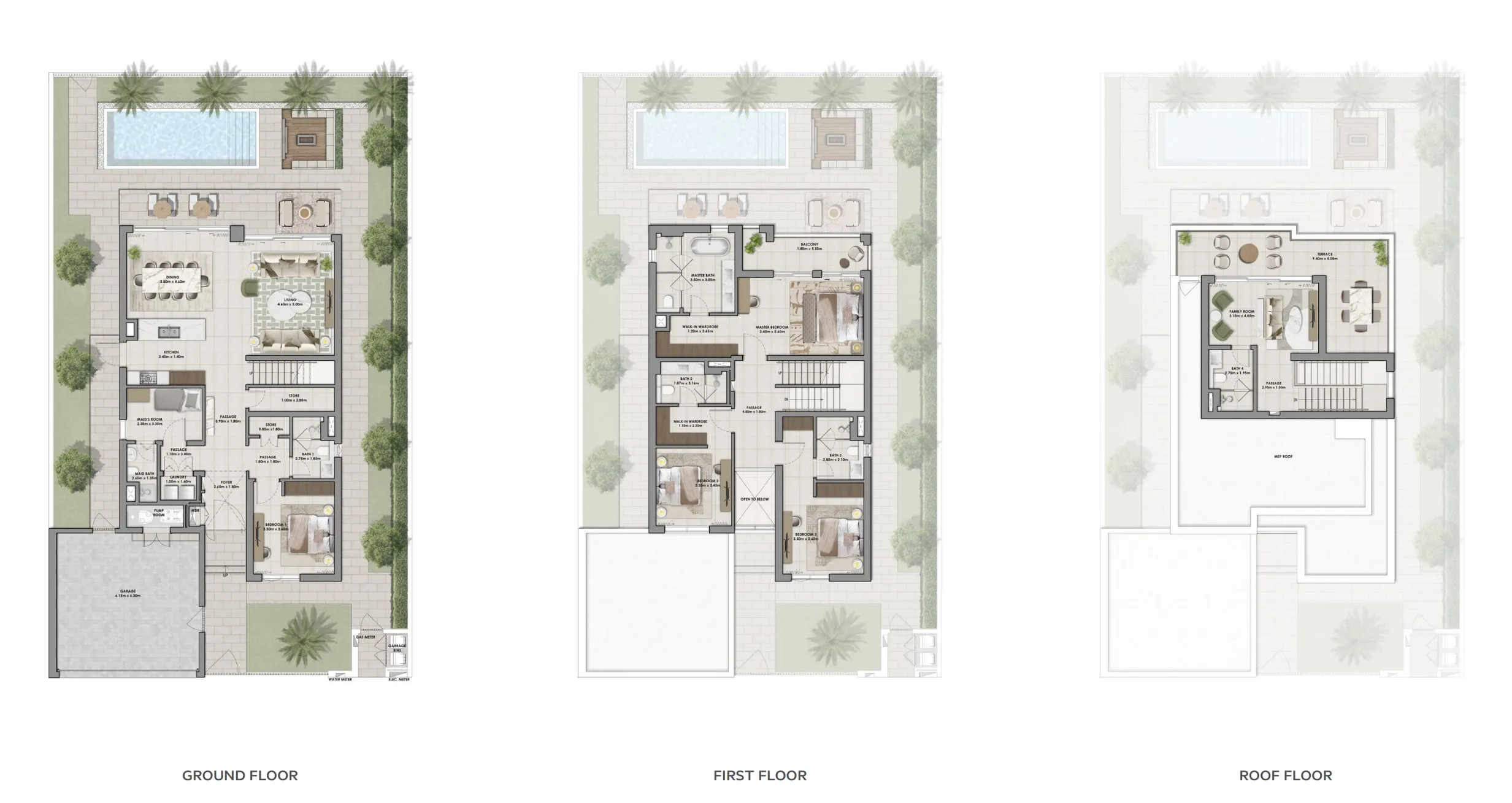Floor plan — 4 BR