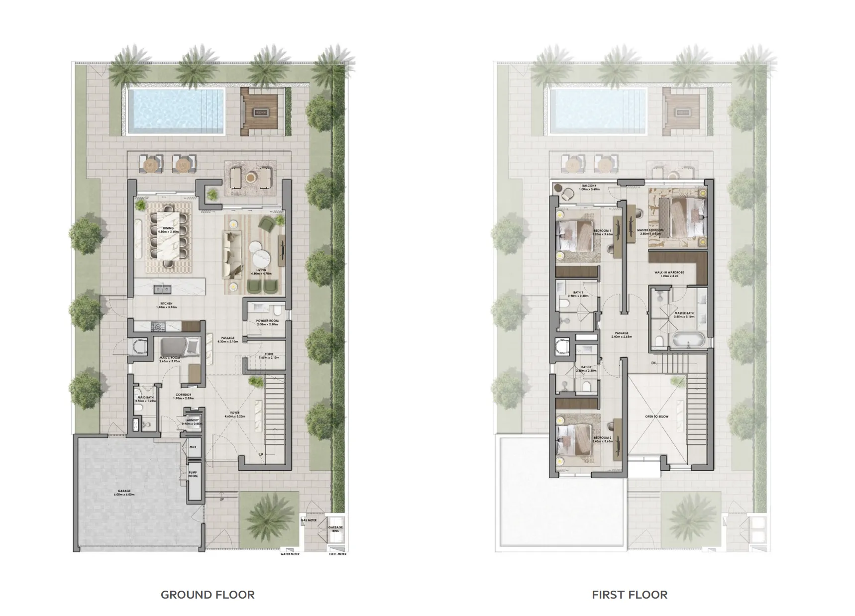 Floor plan — 3 BR