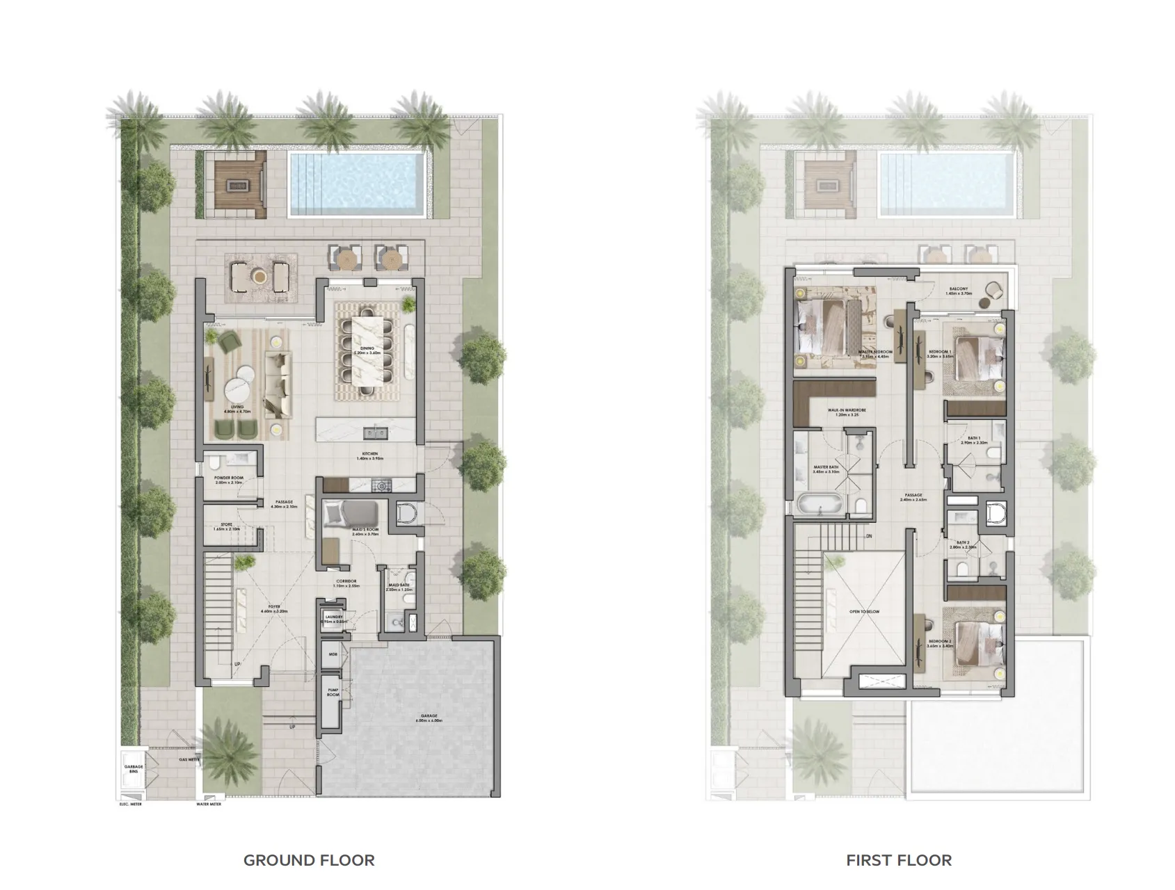 Floor plan — 3 BR