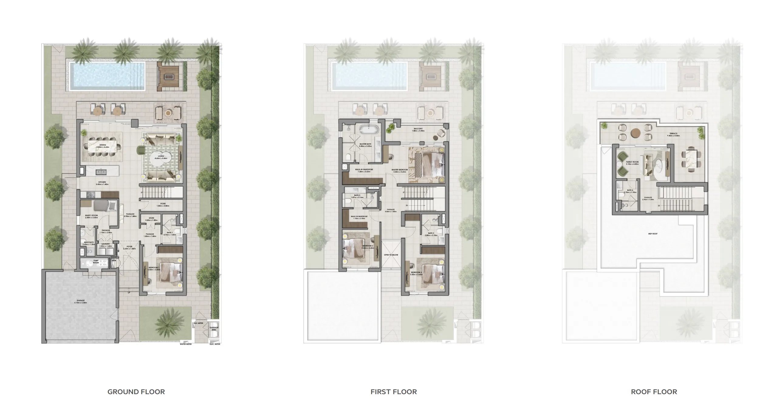 Floor plan — 4 BR