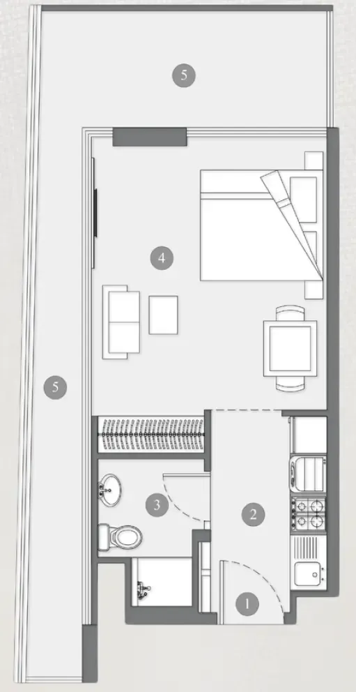 Floor plan — Studio