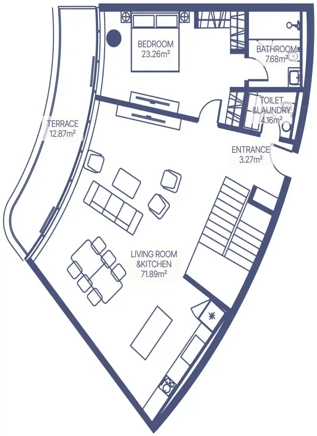 Floor plan — 3 BR