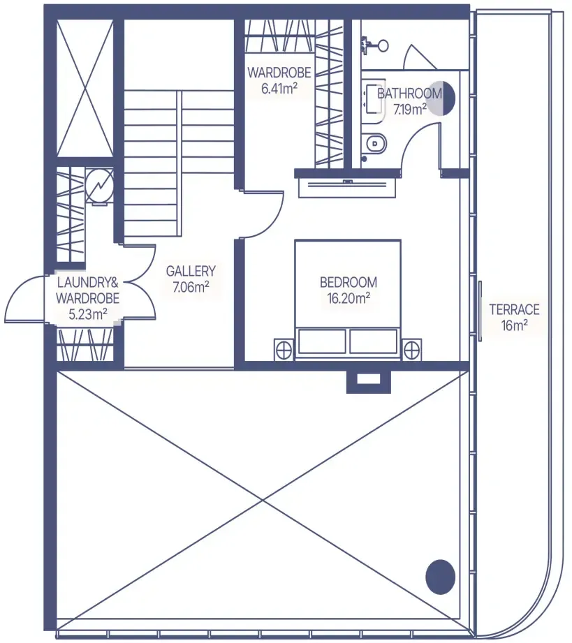 Floor plan — 2 BR
