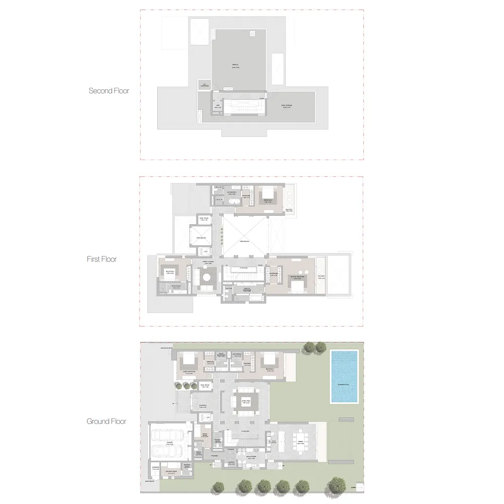 Floor plan — 5 BR