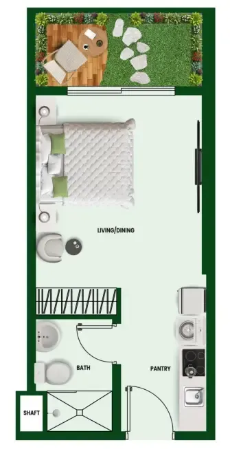 Floor plan — Studio