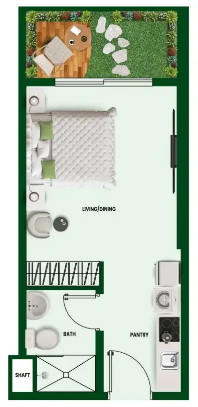 Floor plan — Studio