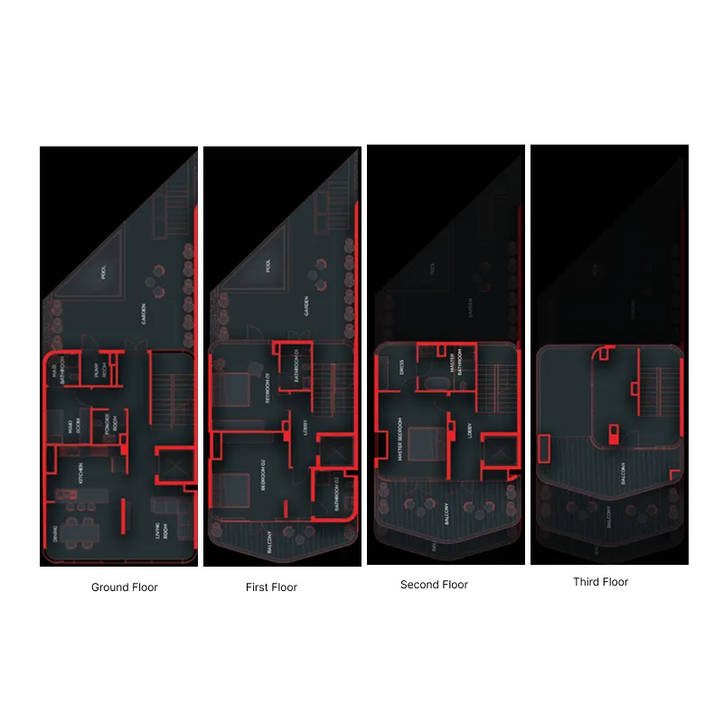 Floor plan — 3 BR