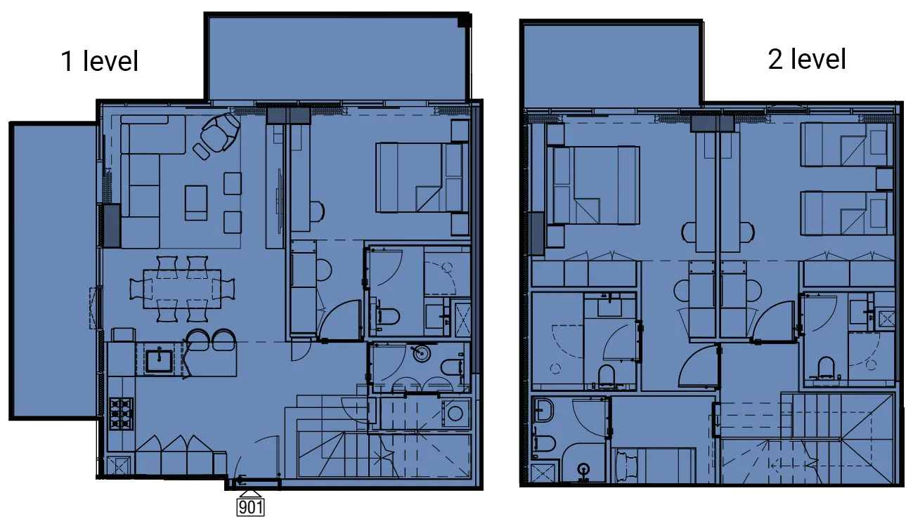 Floor plan — 3 BR